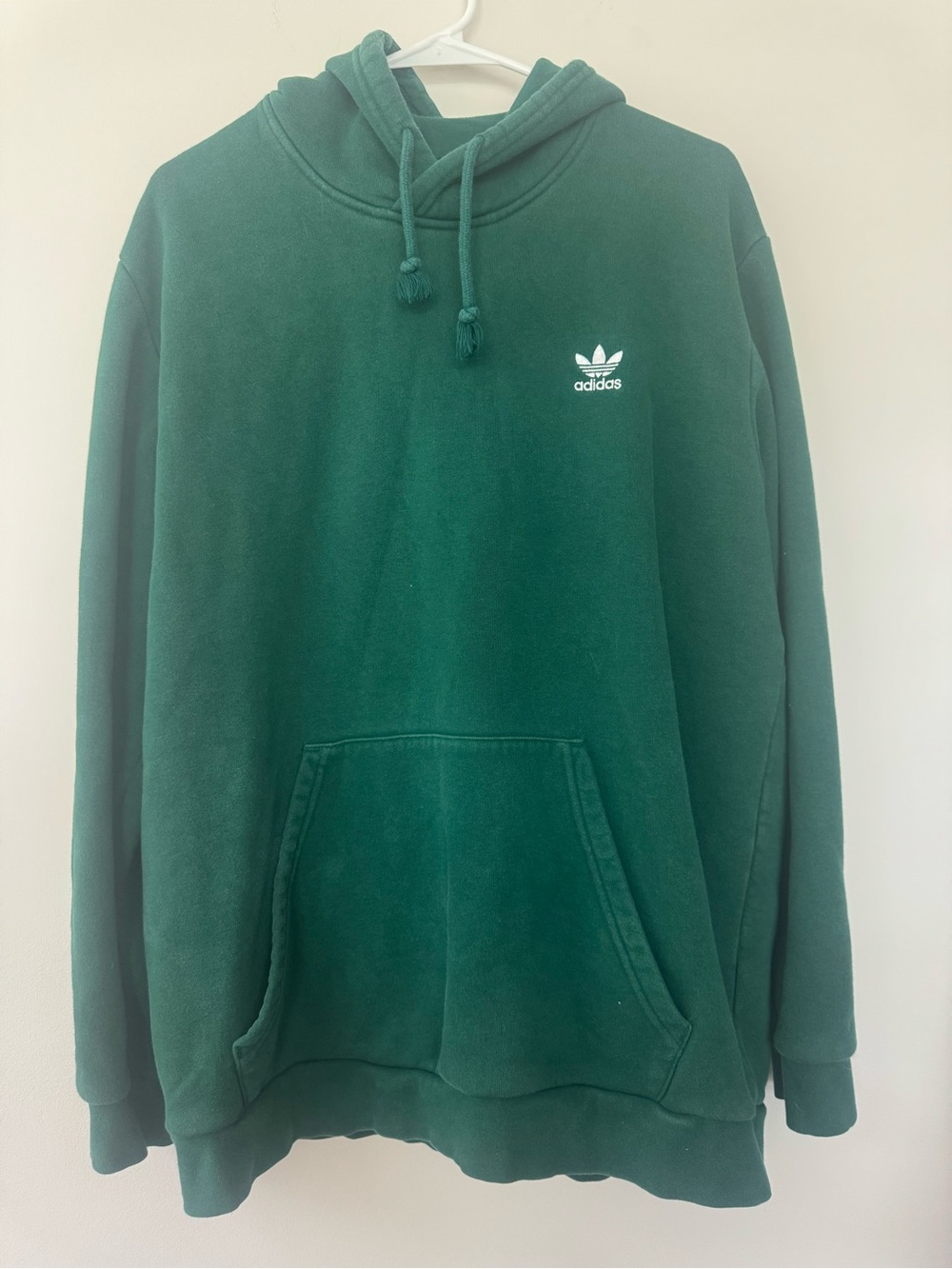 Adidas Men's Primegreen Pullover Hoodie Green Trefoil Logo Size XL